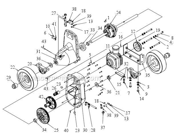 Page Z Diagram and Parts List for MK-4018HY  MK Diamond Concrete Saw